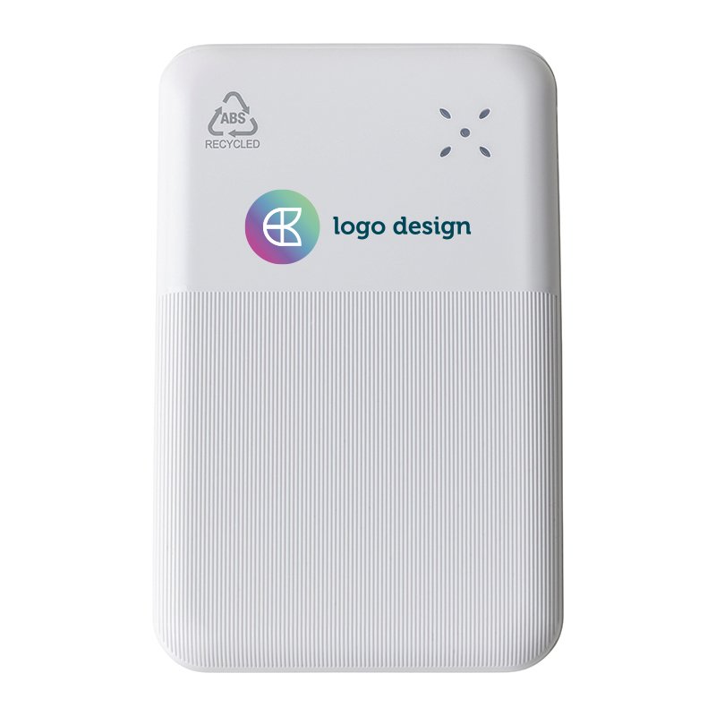 Powerbank 10.000 mAh i genanvendt ABS